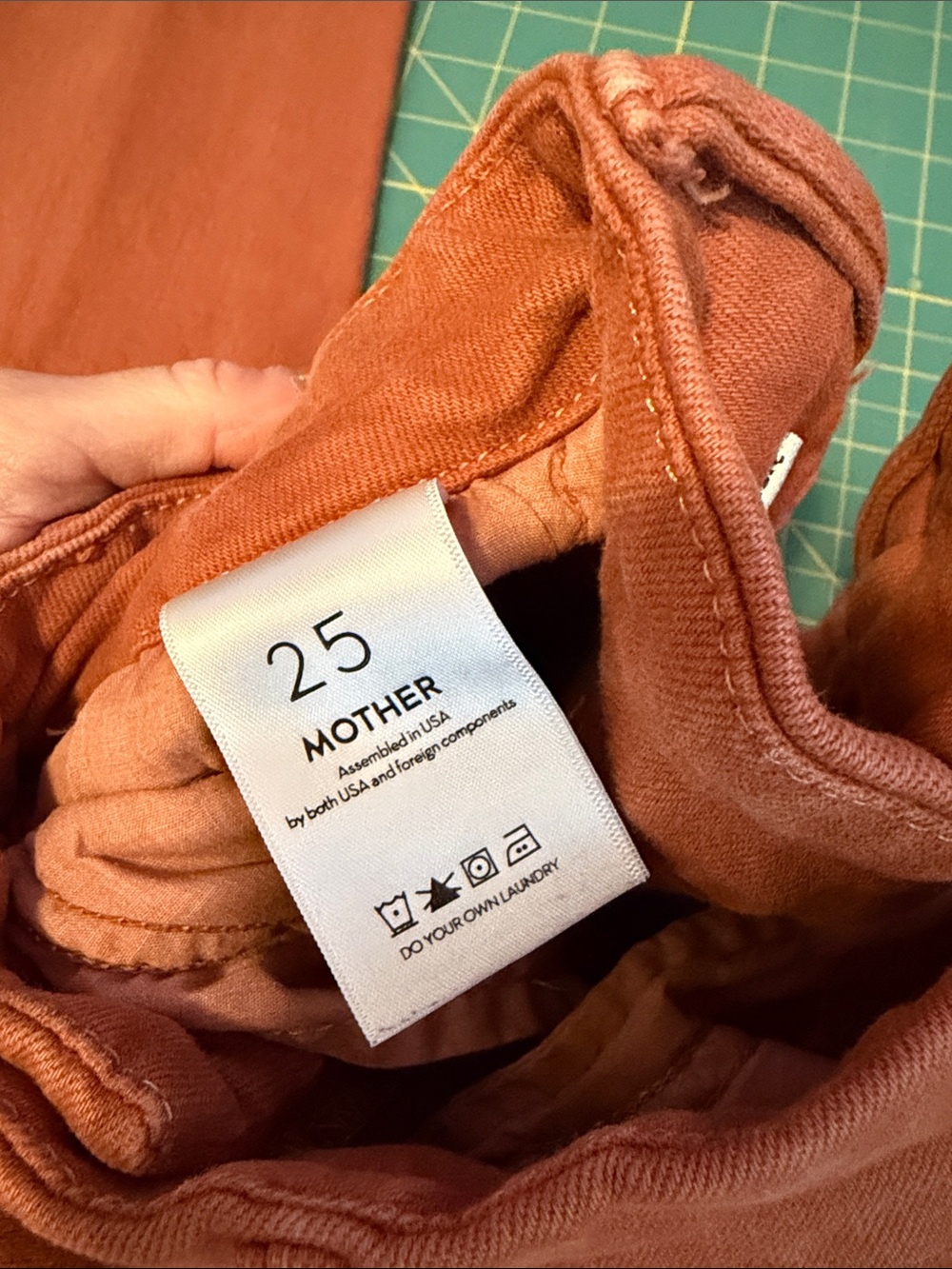 MOTHER High-Rise Rust Corduroy Jeans - Picture 2 of 4